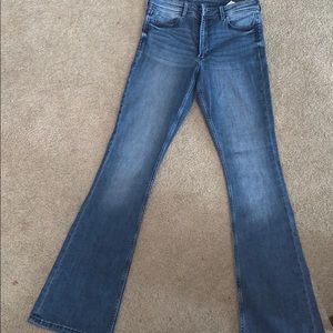 H&M stretch denim flare jean